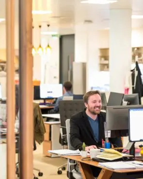 employees working in an office