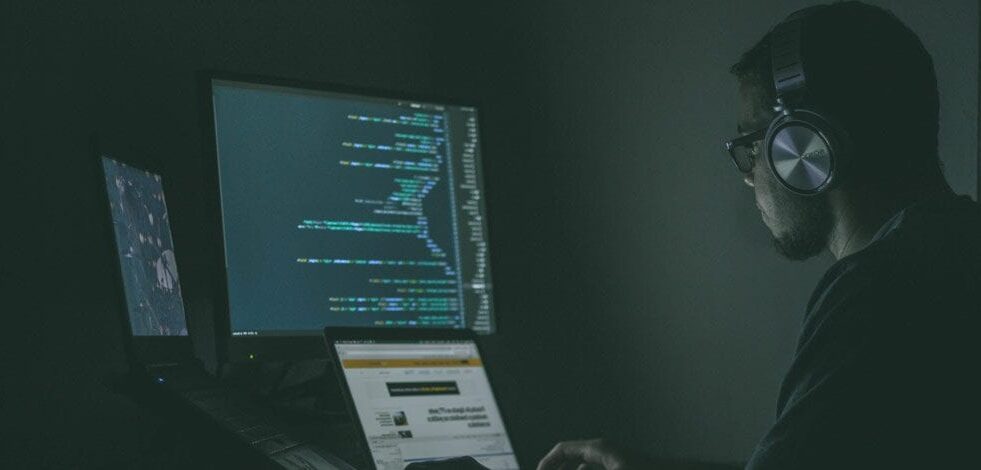 developer working on a computer