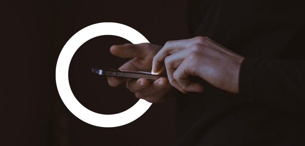 person on a smart phone