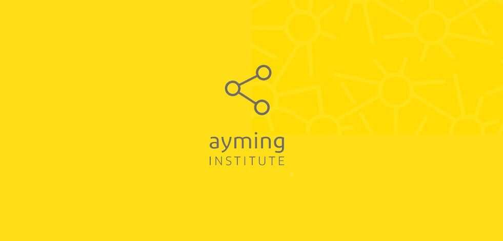 Ayming Institute logo on a yellow background
