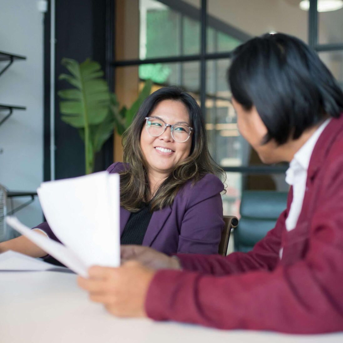 smiling tax professional