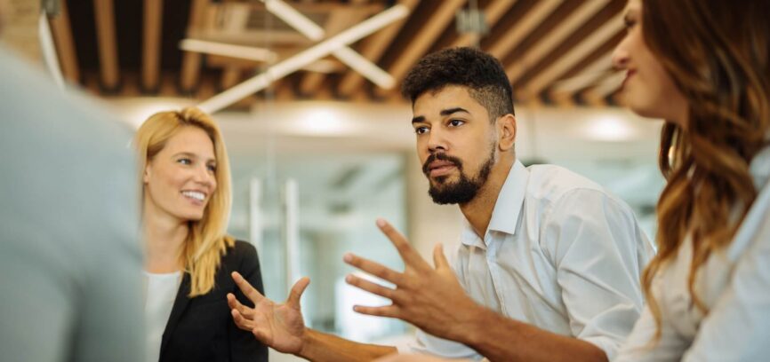 professionals collaborating on a project