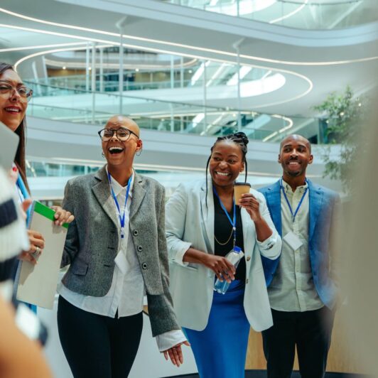 group of people in an office
