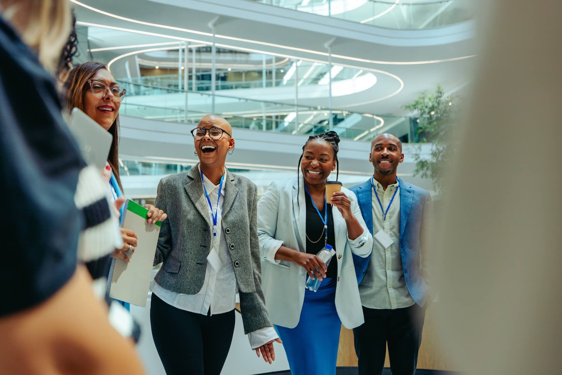 group of people in an office