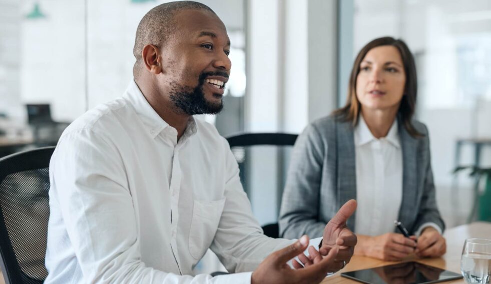 people in a conference room