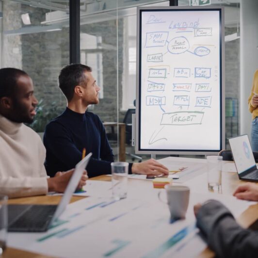 large group of people in a meeting